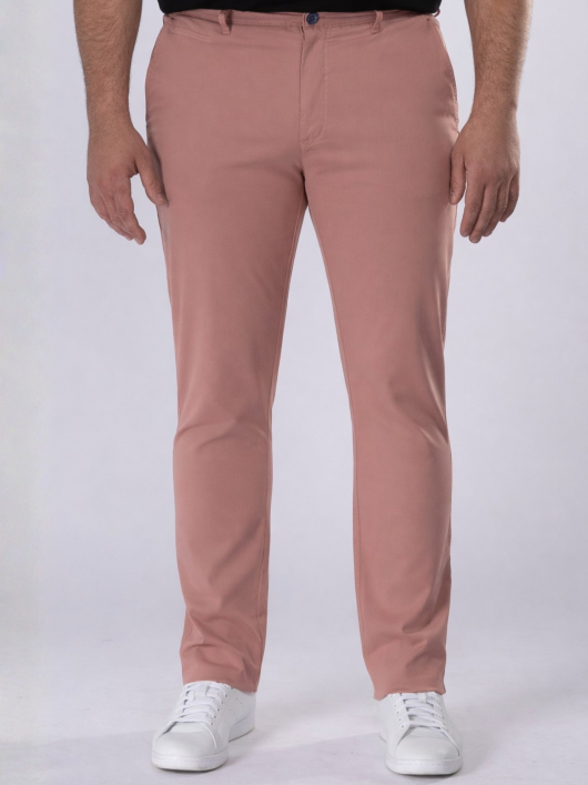 Pantalon Chino Alex Grande Taille Vieux Rose