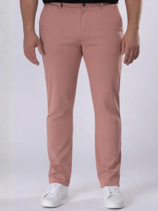 Pantalon Chino Alex Grande Taille Vieux Rose