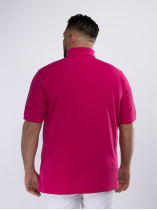Polo Piqué Uni Grande Taille Magenta