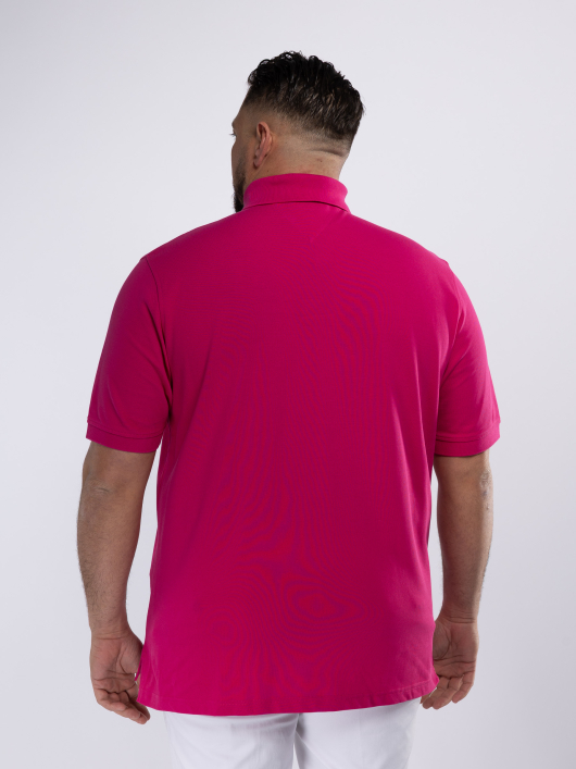 Polo Piqué Uni Grande Taille Magenta