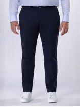 Pantalon Chino Alex Grande Taille Bleu Marine