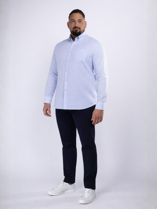 Pantalon Chino Alex Grande Taille Bleu Marine