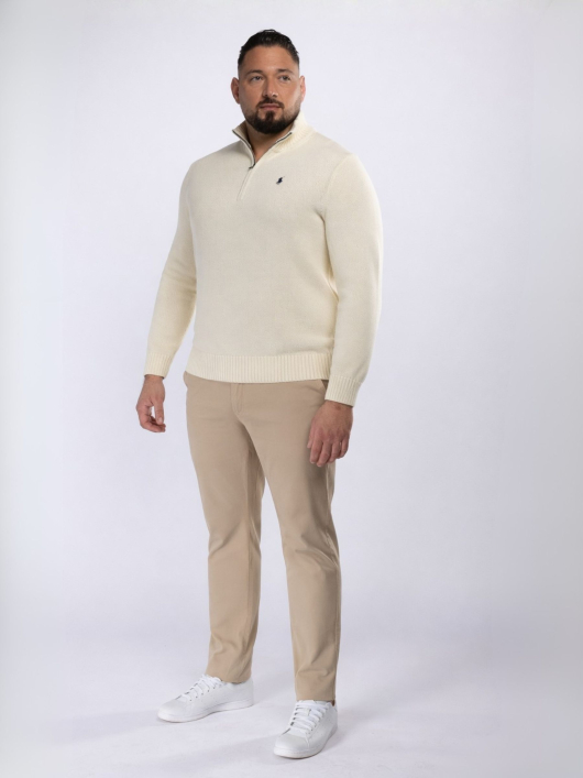 Pantalon Chino Alex Grande Taille Beige