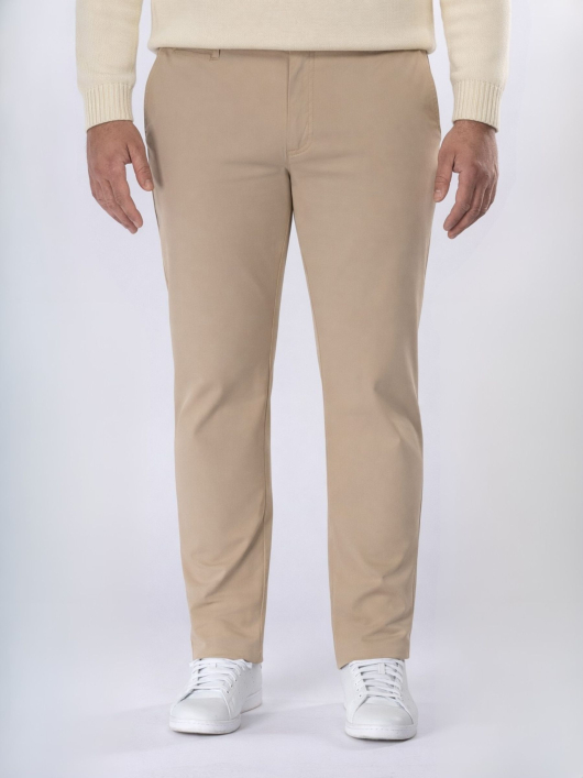 Pantalon Chino Alex Grande Taille Beige