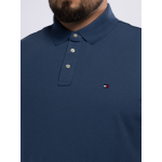Polo Piqué Uni Grande Taille Bleu Indigo