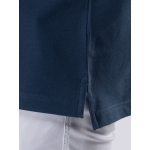 Polo Piqué Uni Grande Taille Bleu Indigo
