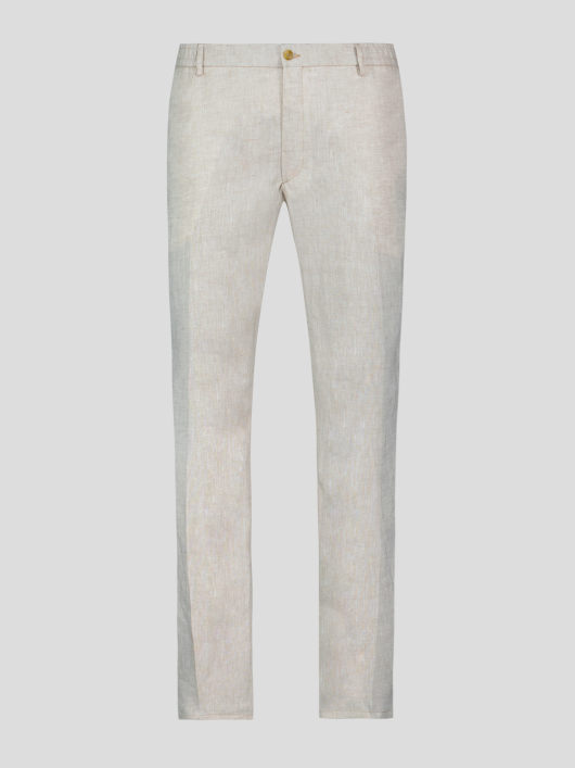 Pantalon Gary en Lin pour Homme Grand Beige