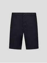 Bermuda Droit Grande Taille Bleu Marine