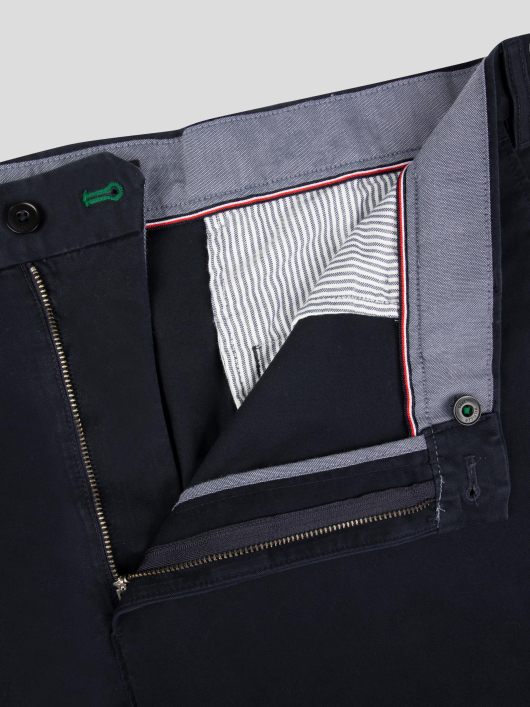 Bermuda Droit Grande Taille Bleu Marine