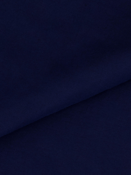 Chemise Col Mao Grande Taille Bleu Marine