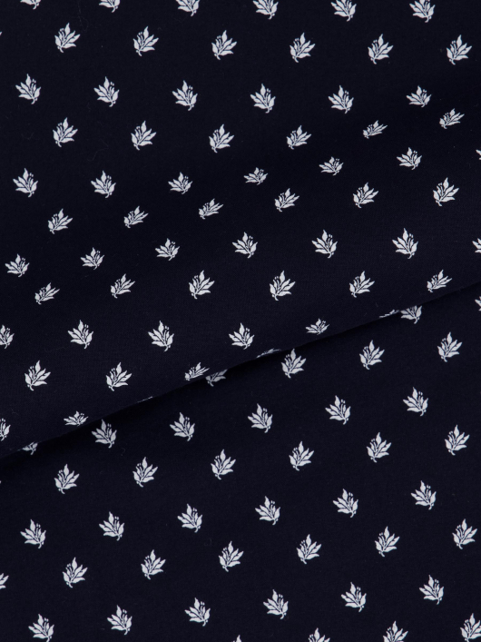 Chemisette Micro Motifs Grande Taille Bleu Marine