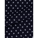 Chemisette Micro Motifs Grande Taille Bleu Marine