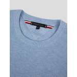 Pull Maille Structurée Grande Taille Bleu Ciel