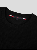 Pull Maille Structurée Grande Taille Noir