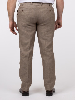 Costume Complet Lin Marron Glacé Capel Grande Taille