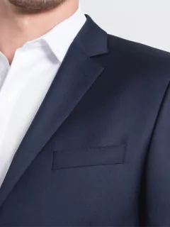 Costume Complet Bleu Marine Grande Taille