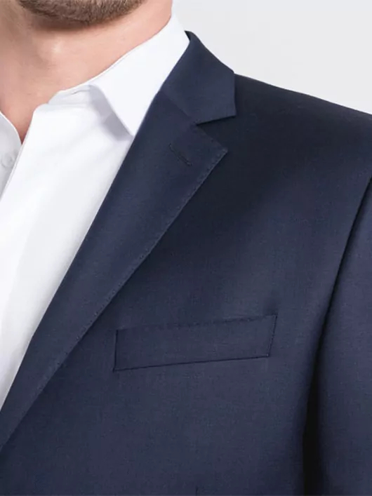 Costume Complet Bleu Marine Grande Taille