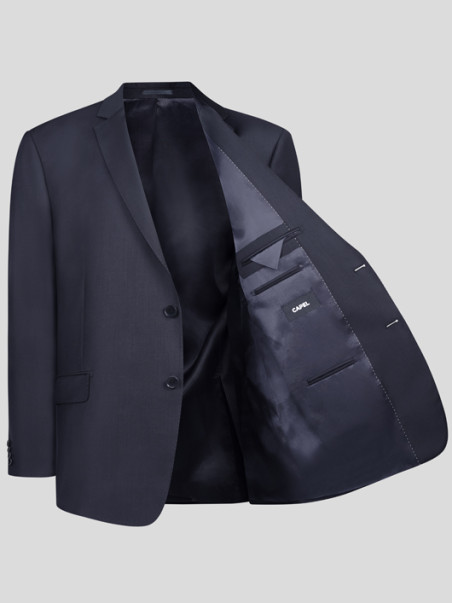 Costume Complet Bleu Marine Grande Taille