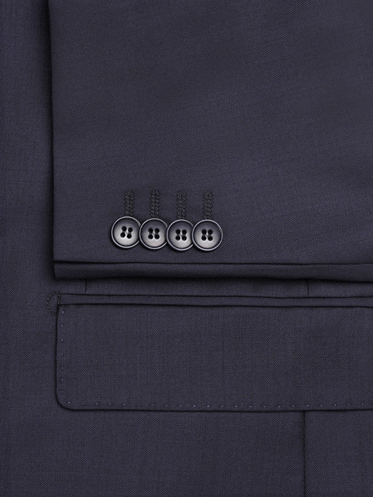 Costume Complet Bleu Marine Grande Taille