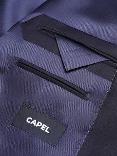 Costume Complet Bleu Marine Grande Taille