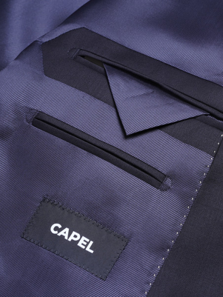 Costume Complet Bleu Marine Grande Taille