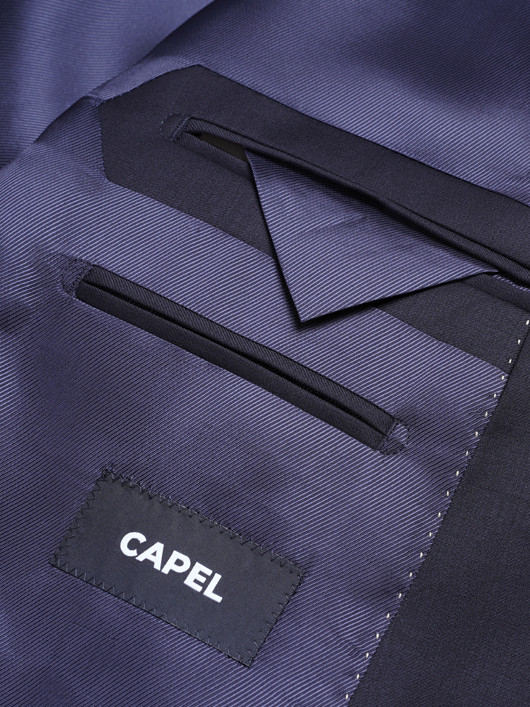 Costume Complet Bleu Marine Grande Taille