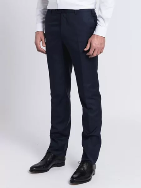 Costume Complet Bleu Marine Grande Taille