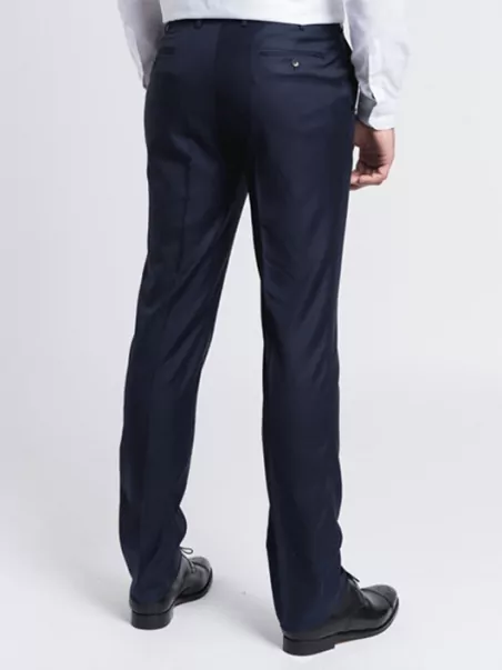 Costume Complet Bleu Marine Grande Taille