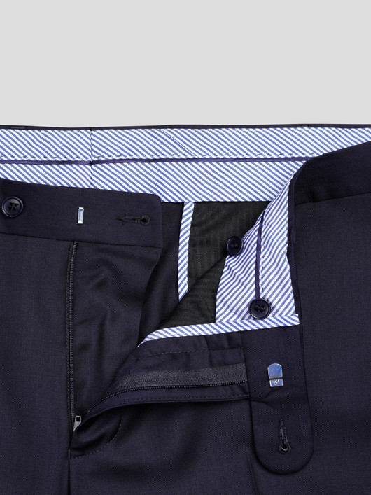 Costume Complet Bleu Marine Grande Taille