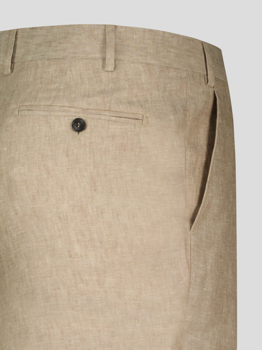 Pantalon en Lin pour Homme Grand Beige