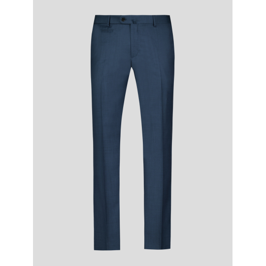Pantalon de Costume Faux-Uni Grande Taille Bleu Indigo