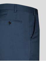 Pantalon de Costume Faux-Uni Grande Taille Bleu Indigo