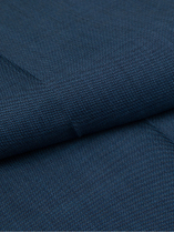 Pantalon de Costume Faux-Uni Grande Taille Bleu Indigo