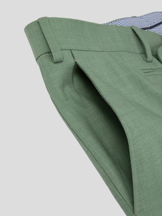 Pantalon de Costume Grande Taille Vert