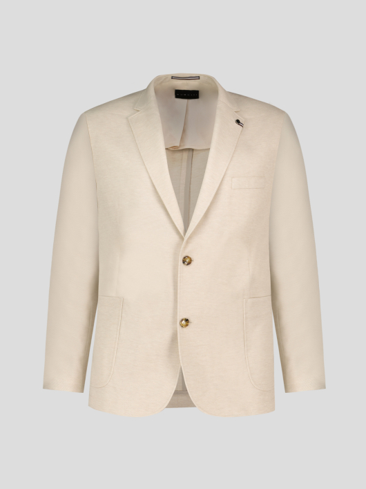 Veste Demi-Doublée Texturée Grande Taille Beige