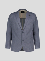 Veste Demi-Doublée Texturée Grande Taille Marine