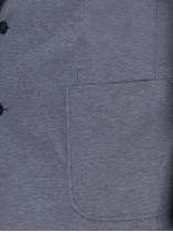 Veste Demi-Doublée Texturée Grande Taille Marine