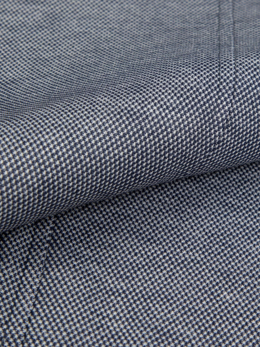 Veste Demi-Doublée Texturée Grande Taille Marine