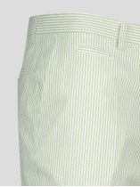 Bermuda Gaspard Seersucker Grande Taille Vert/Blanc