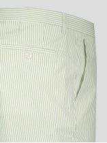 Bermuda Gaspard Seersucker Grande Taille Vert/Blanc