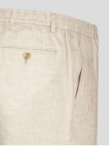 Bermuda Gary en Lin  pour Homme Grand Beige