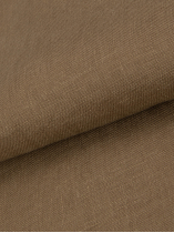 Veste Worker en lin Grande Taille Marron