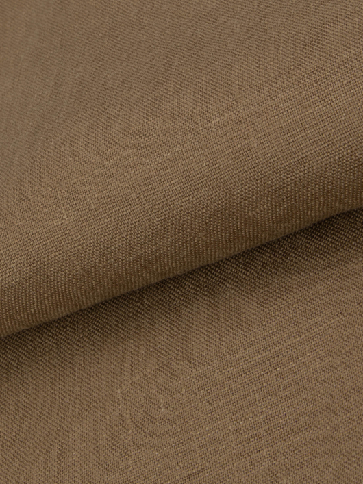 Veste Worker en lin Grande Taille Marron