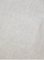 Veste Worker en lin Grande Taille Beige