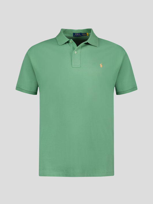 Polo Piqué Uni Grande Taille Vert