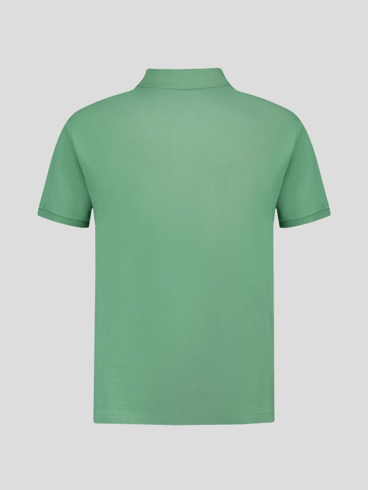 Polo Piqué Uni Grande Taille Vert