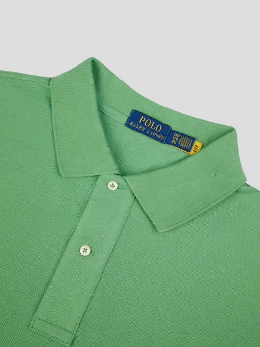 Polo Piqué Uni Grande Taille Vert
