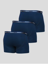 Pack 3 Boxers Unis Bleu Marine  Grande Taille Eminence - Capelstore