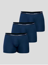 Pack 3 Boxers Unis Bleu Marine  Grande Taille Eminence - Capelstore