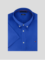 Chemisette Popeline Grande Taille Bleu Indigo